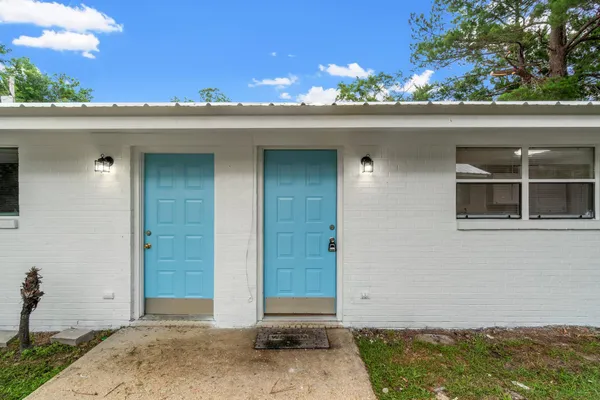 a front view of a house