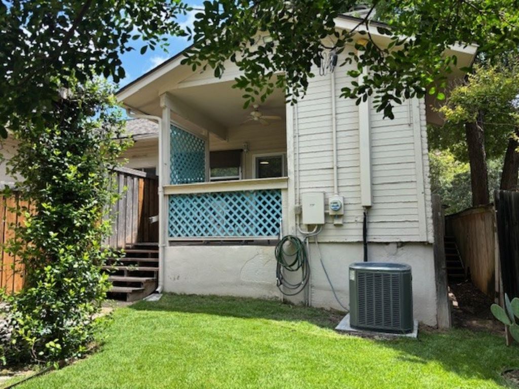 307 Quarry Street San Marcos, TX 78666 - Photo 32 of 38 Rear view of property with stairway