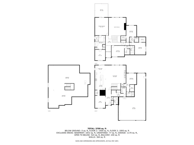 a view of a backyard with plants and large trees
