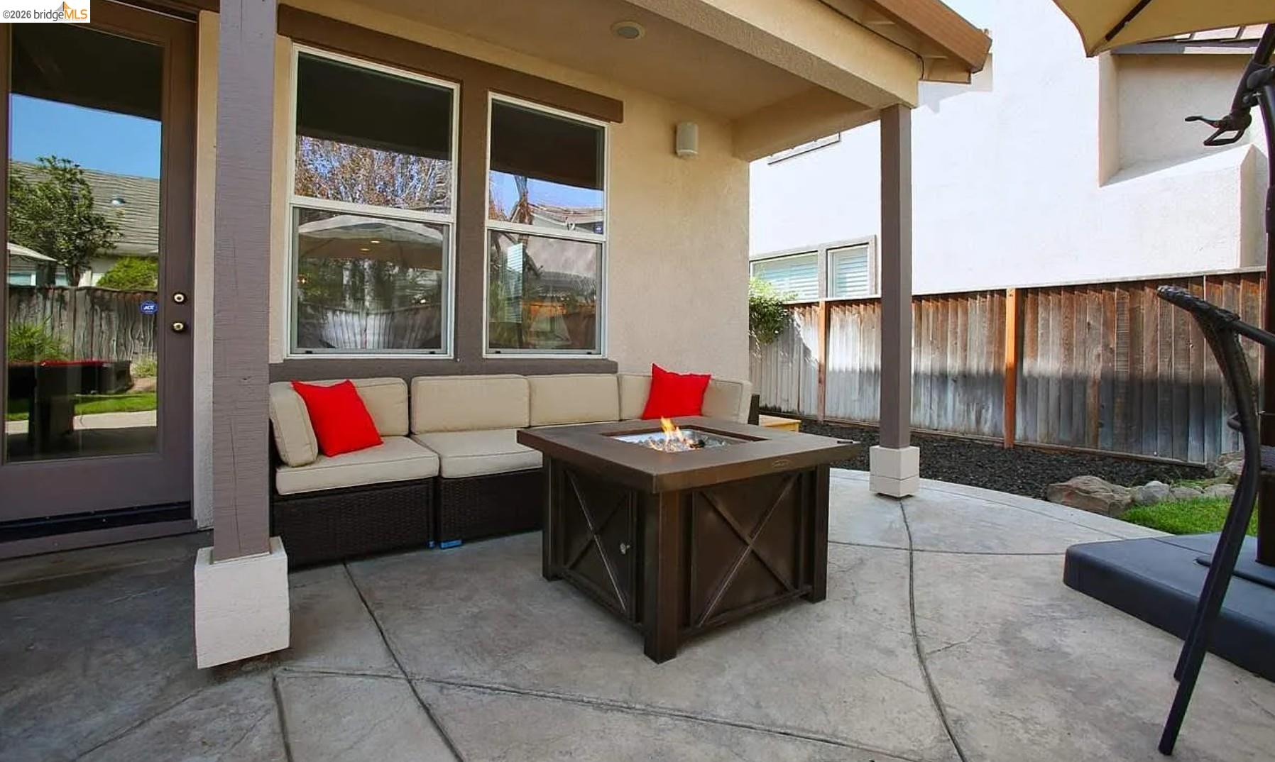 3251 Lookout Point Loop Discovery Bay, CA 94505 - Photo 22 of 31 View of patio / terrace featuring an outdoor living space with a fire pit