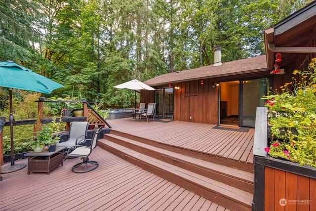 a view of outdoor space with seating space