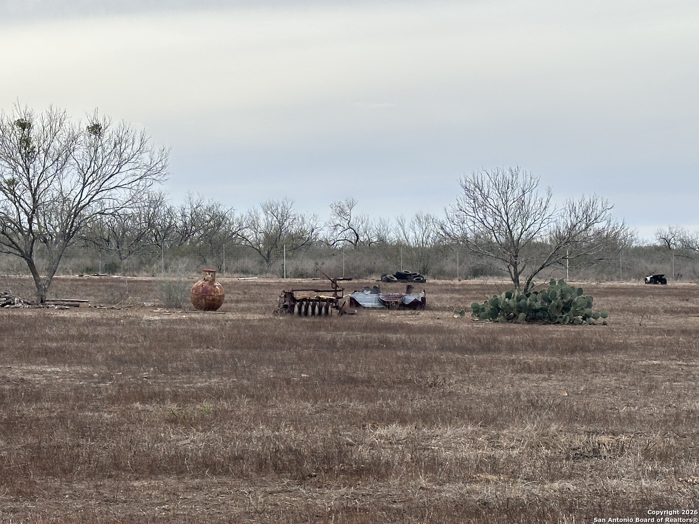 354-easement County Road Charlotte, TX 78011 - Photo 4 of 38 a view of a dry yard with trees