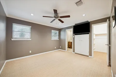 a view of a livingroom with a flat screen tv