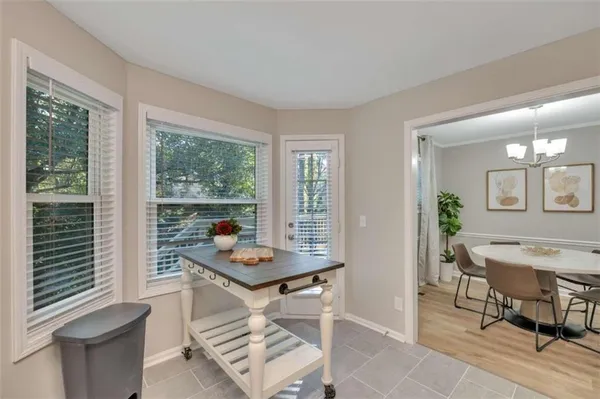 a room with furniture and window