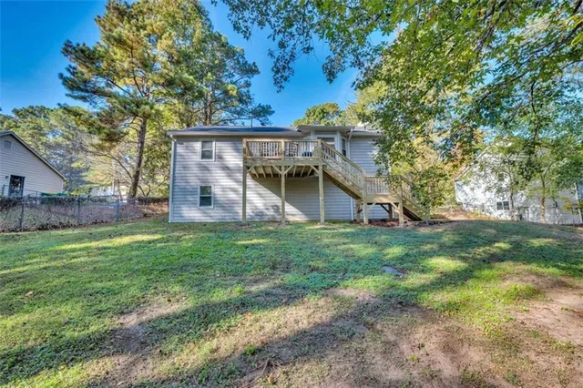 front view of house with a big yard