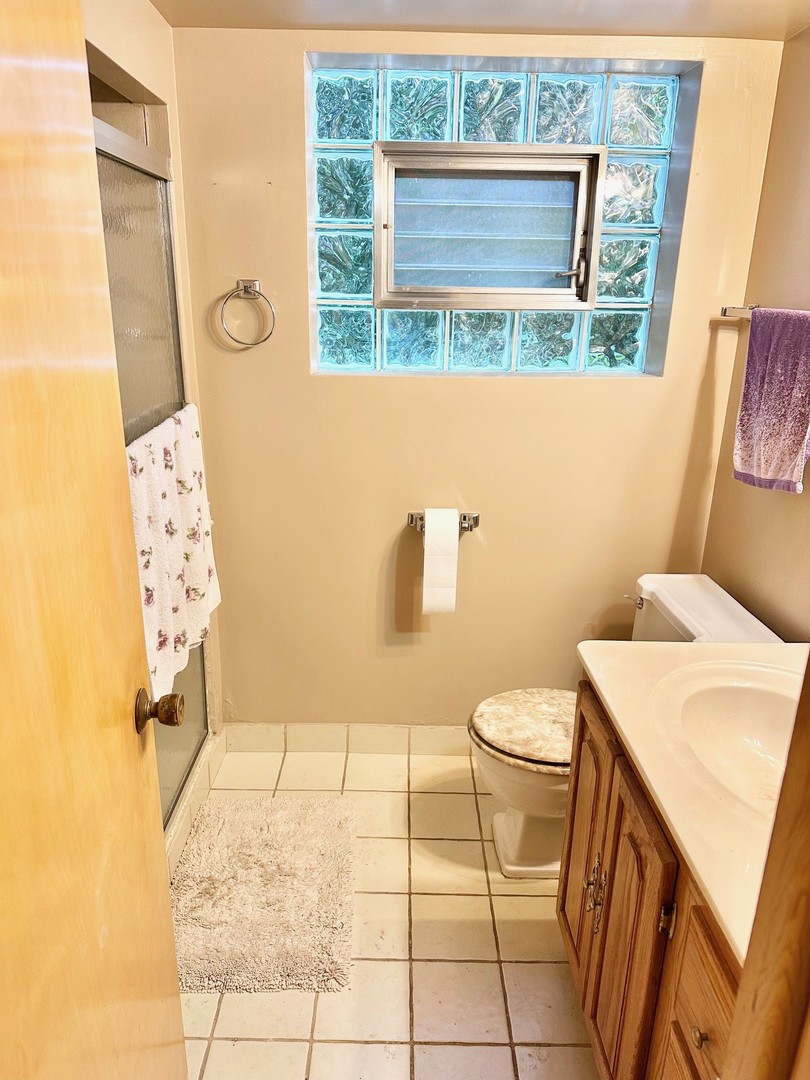 3826 West 83rd Street Chicago, IL 60652 - Photo 13 of 14 a bathroom with a sink a toilet and a mirror
