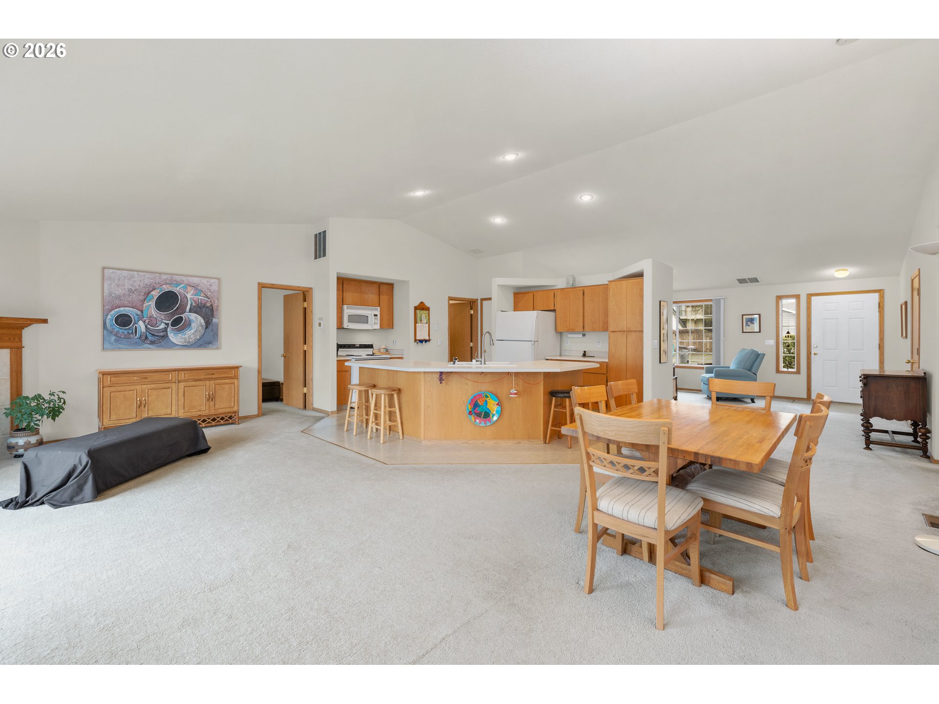 607 Southeast 5th Street Battle Ground, WA 98604 - Photo 23 of 33 a living room with furniture and a kitchen view