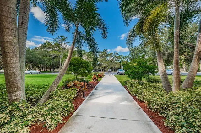 a view of an empty room with windows