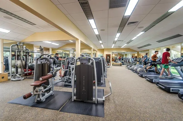 a view of a grassy field with trees
