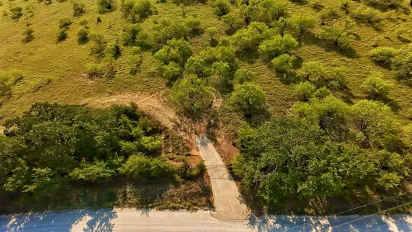 a view of a lake with houses