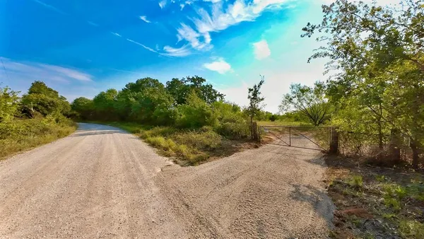 a view of backyard with green space