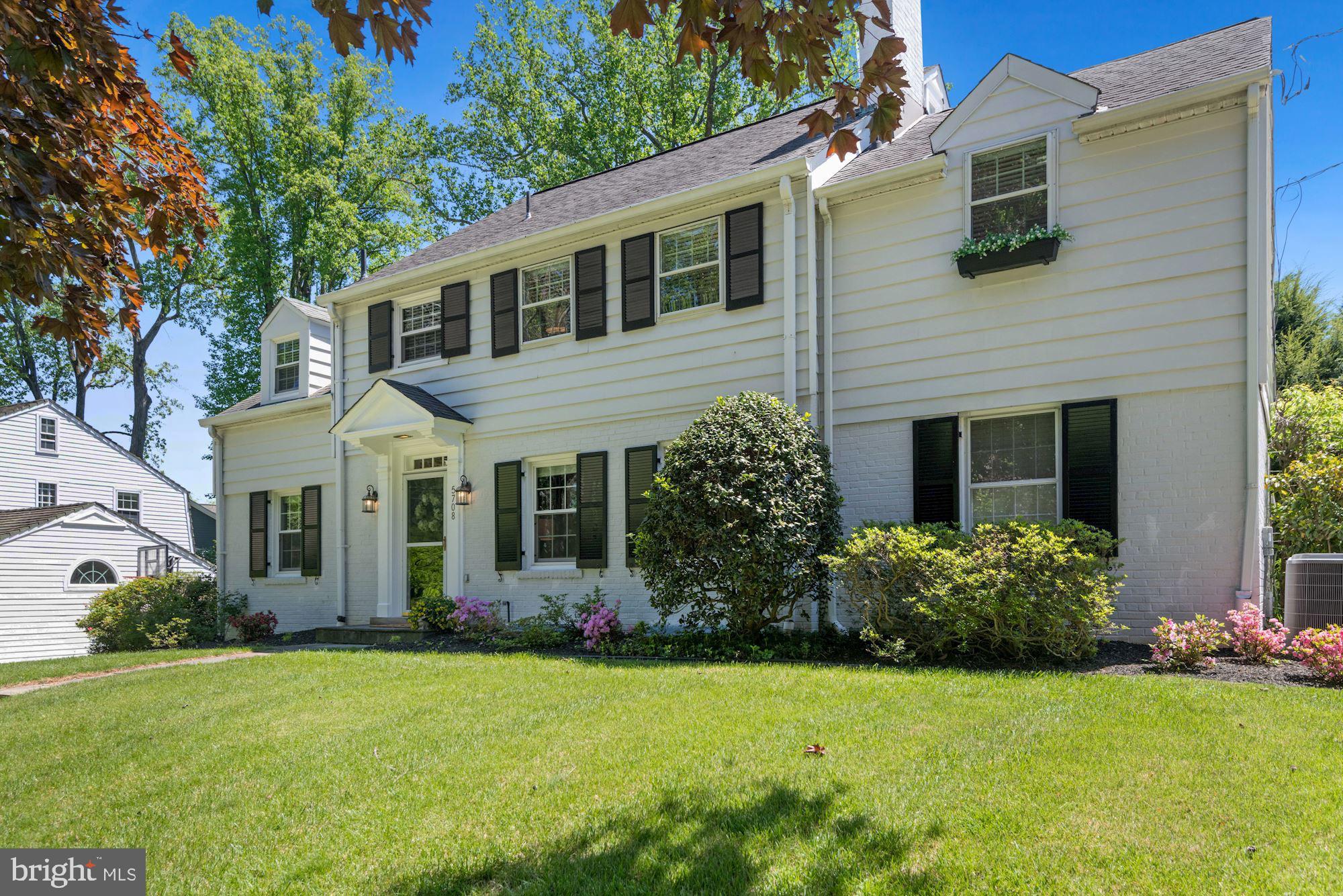 5708 Overlea Road Bethesda, MD 20816 - Photo 1 of 45 Welcome to 5708 Overlea Road, classic white home