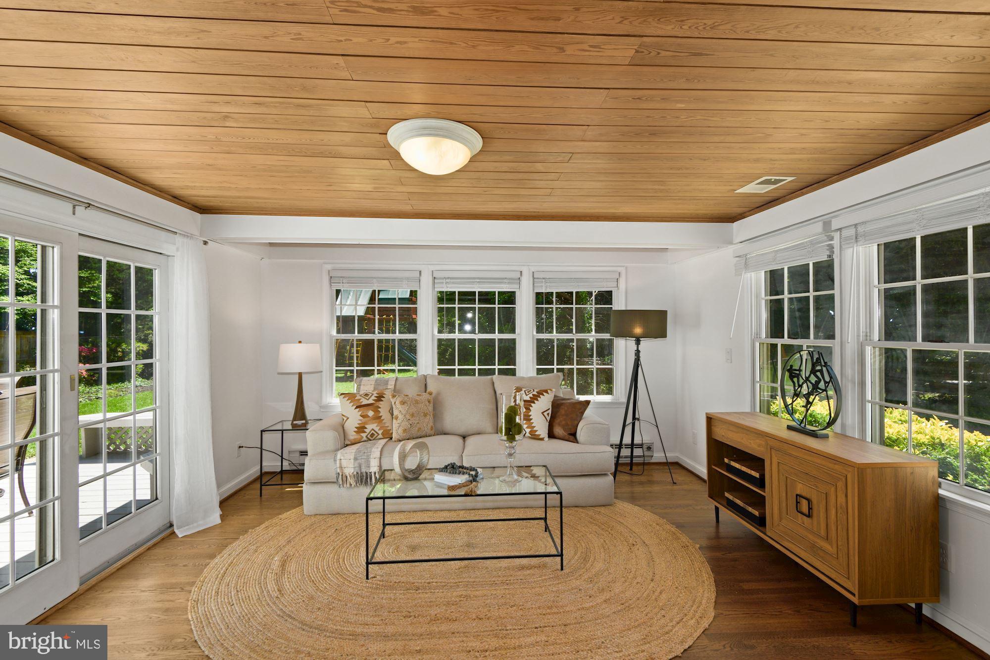 5708 Overlea Road Bethesda, MD 20816 - Photo 10 of 45 Family room with walls of windows