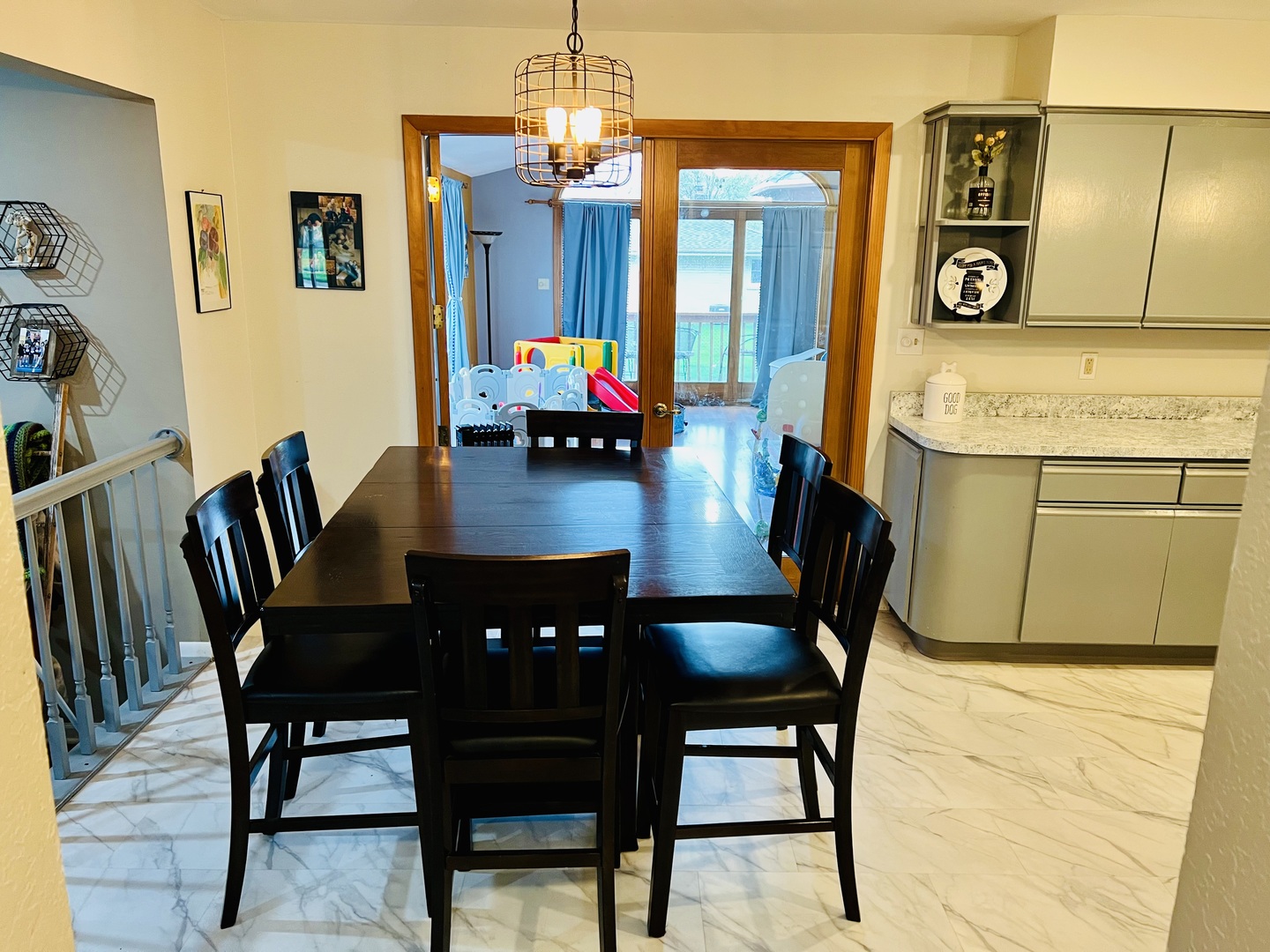 212 Drake Avenue Rochelle, IL 61068 - Photo 13 of 32 a view of a dining room with furniture and wooden floor
