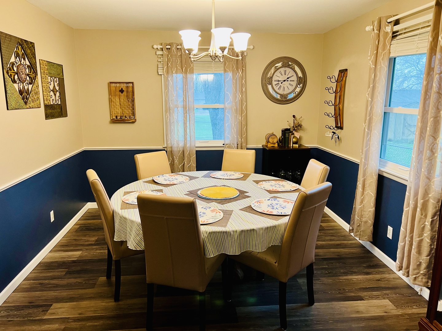 212 Drake Avenue Rochelle, IL 61068 - Photo 9 of 32 a view of a dining room with furniture and wooden floor