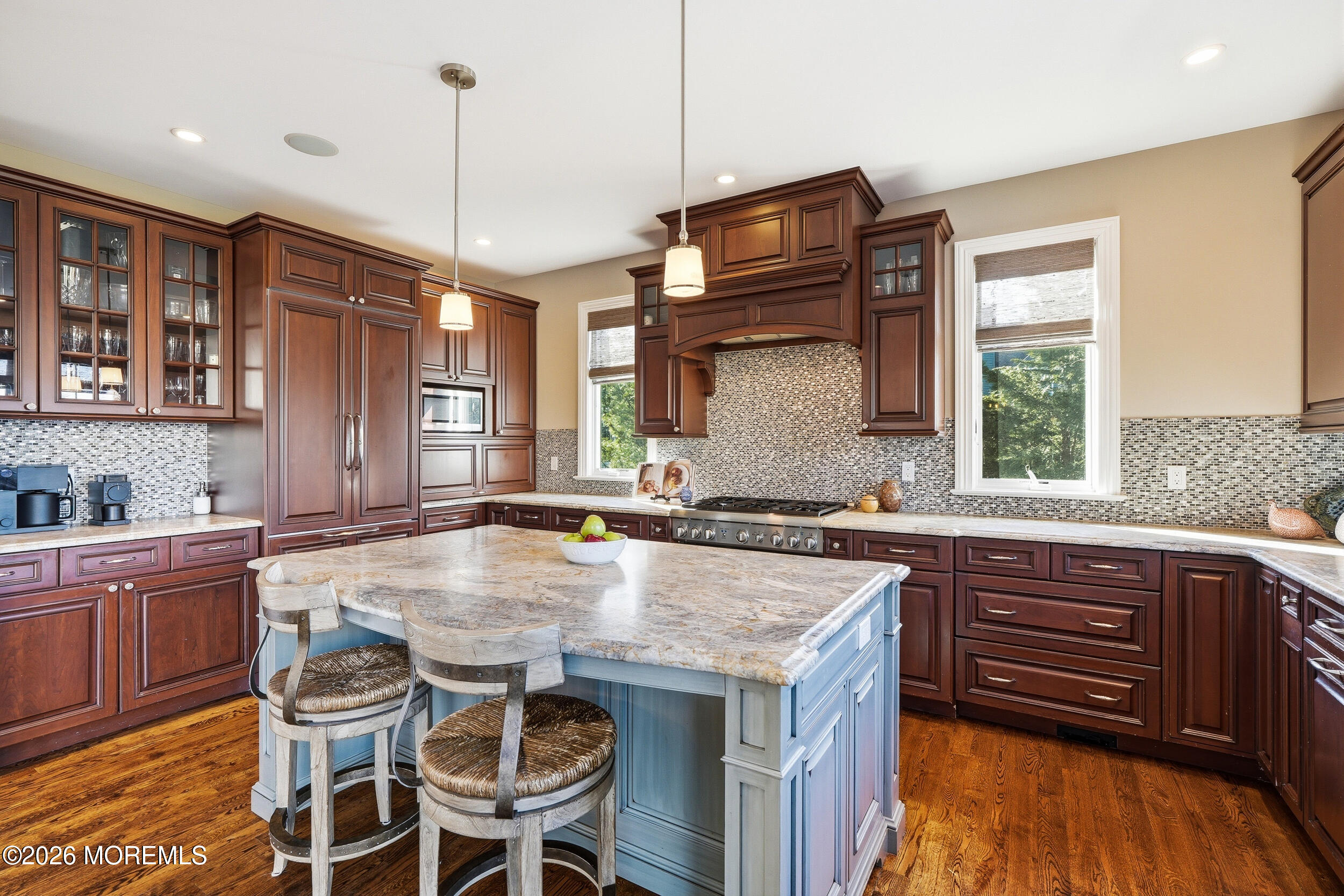 619 Bowne Road Asbury Park, NJ 07712 - Photo 15 of 69 a kitchen with stainless steel appliances granite countertop a stove a sink and a refrigerator