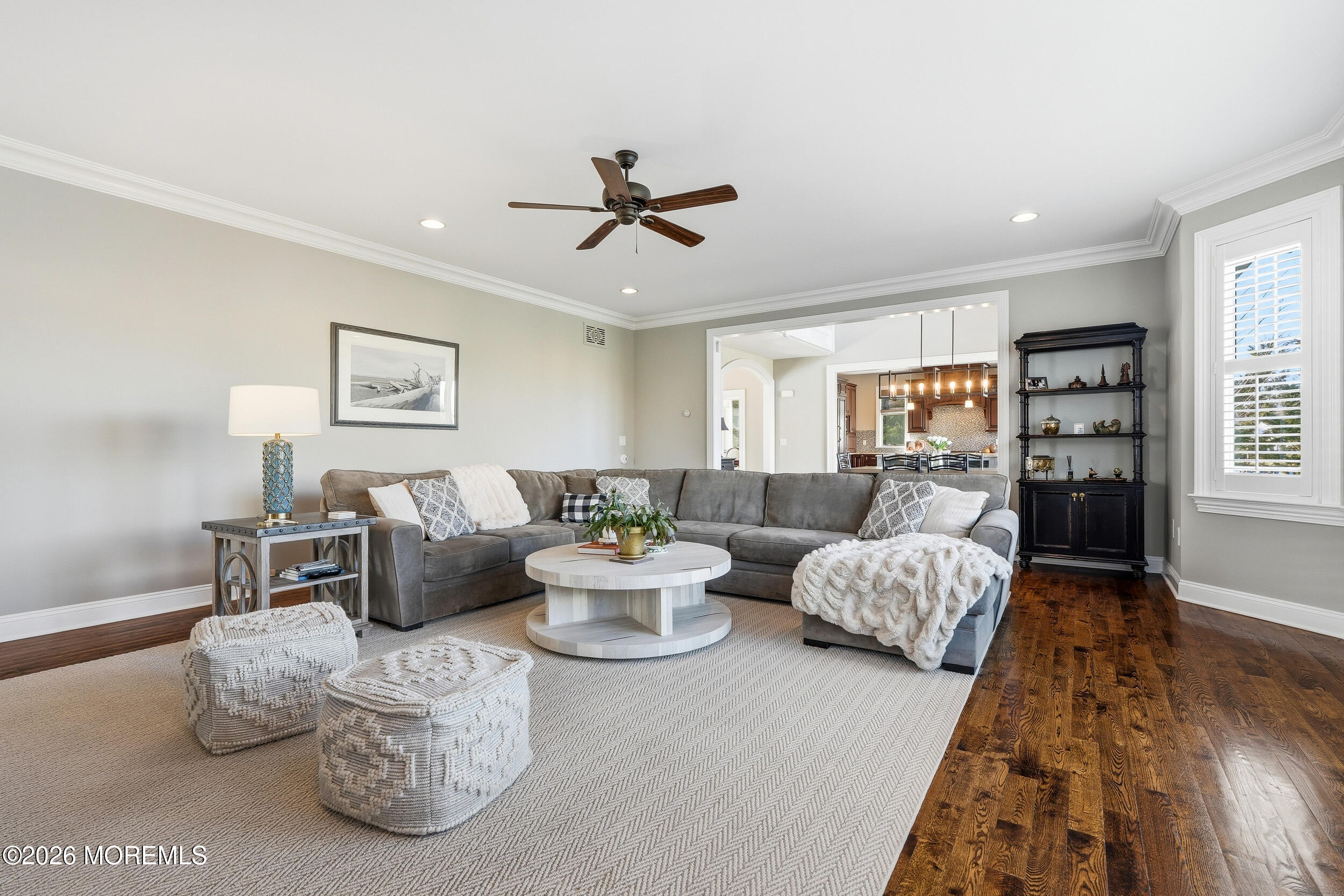 619 Bowne Road Asbury Park, NJ 07712 - Photo 25 of 69 a living room with furniture and a wooden floor