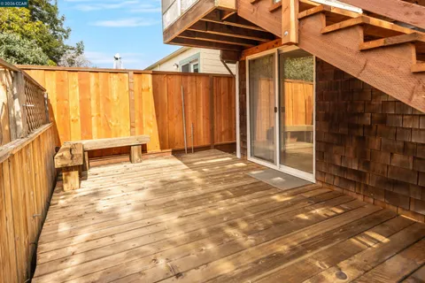 a view of a house with a deck