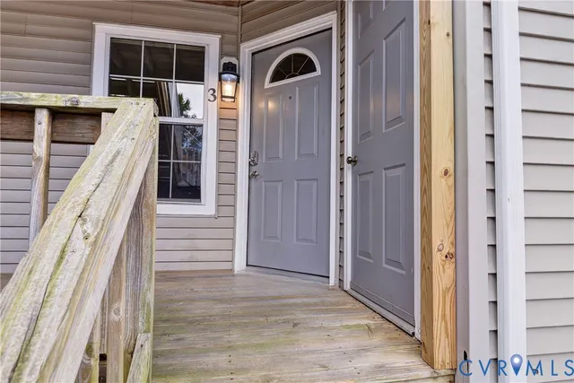 a view of front door of house