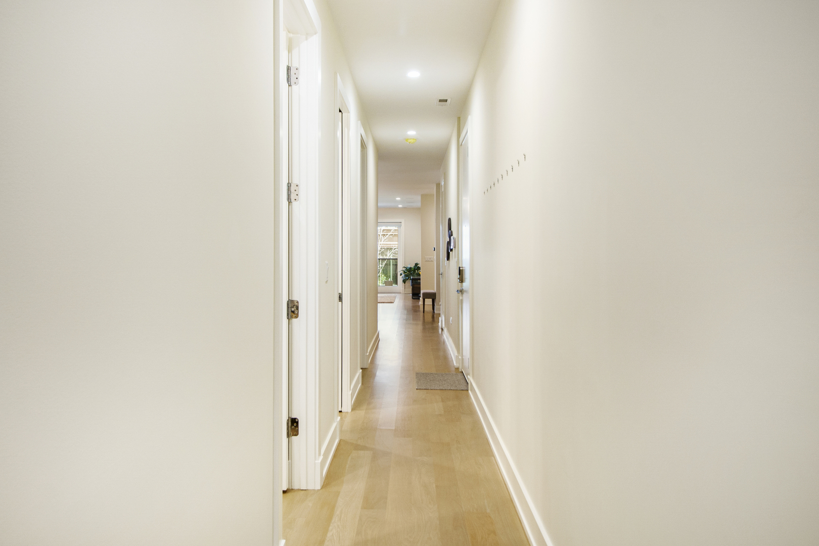 226 South Green Street, Unit 2N Chicago, IL 60607 - Photo 13 of 29 a view of a hallway with wooden floor