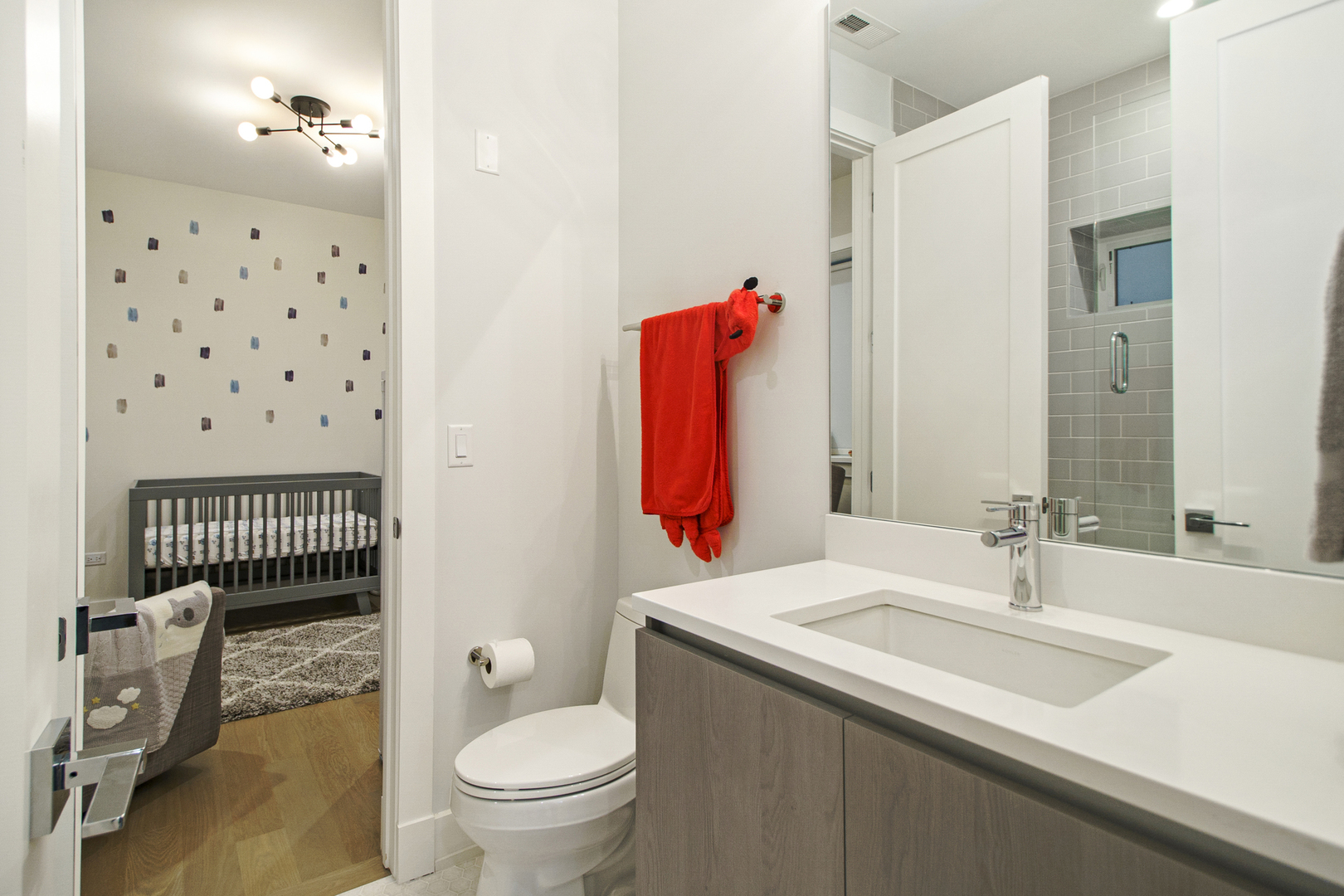 226 South Green Street, Unit 2N Chicago, IL 60607 - Photo 24 of 29 a bathroom with a sink a toilet and shower