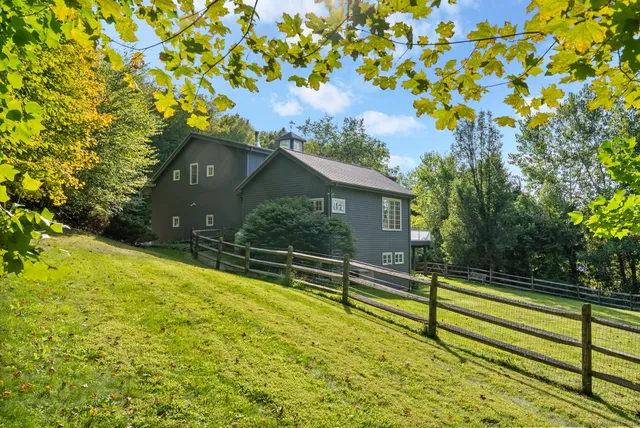 a house view with a garden space