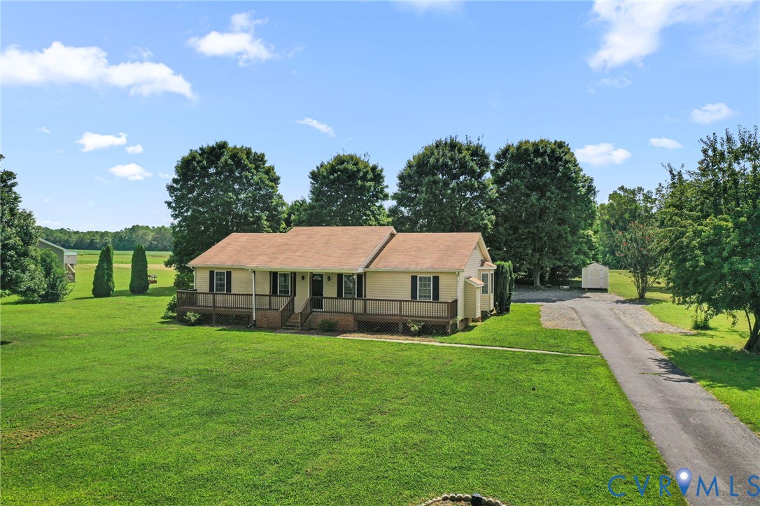 1146 Indian Valley Road Heathsville, VA 22473 - Photo 5 of 45 a aerial view of a house with yard and green space