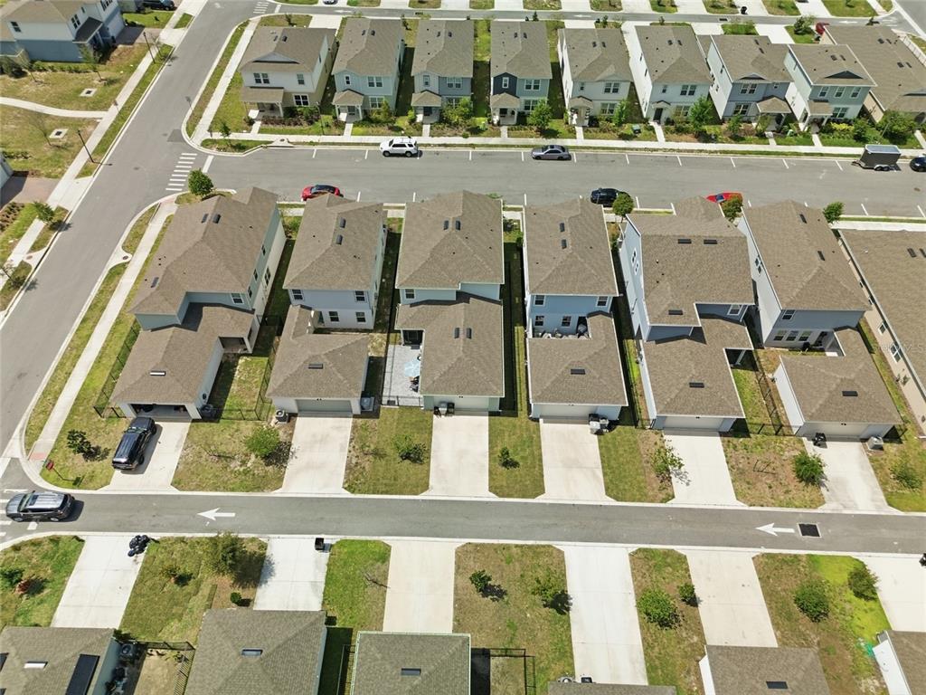 4071 Feather Tree Drive Apopka, FL 32712 - Photo 41 of 52 an aerial view of residential houses with outdoor space and parking
