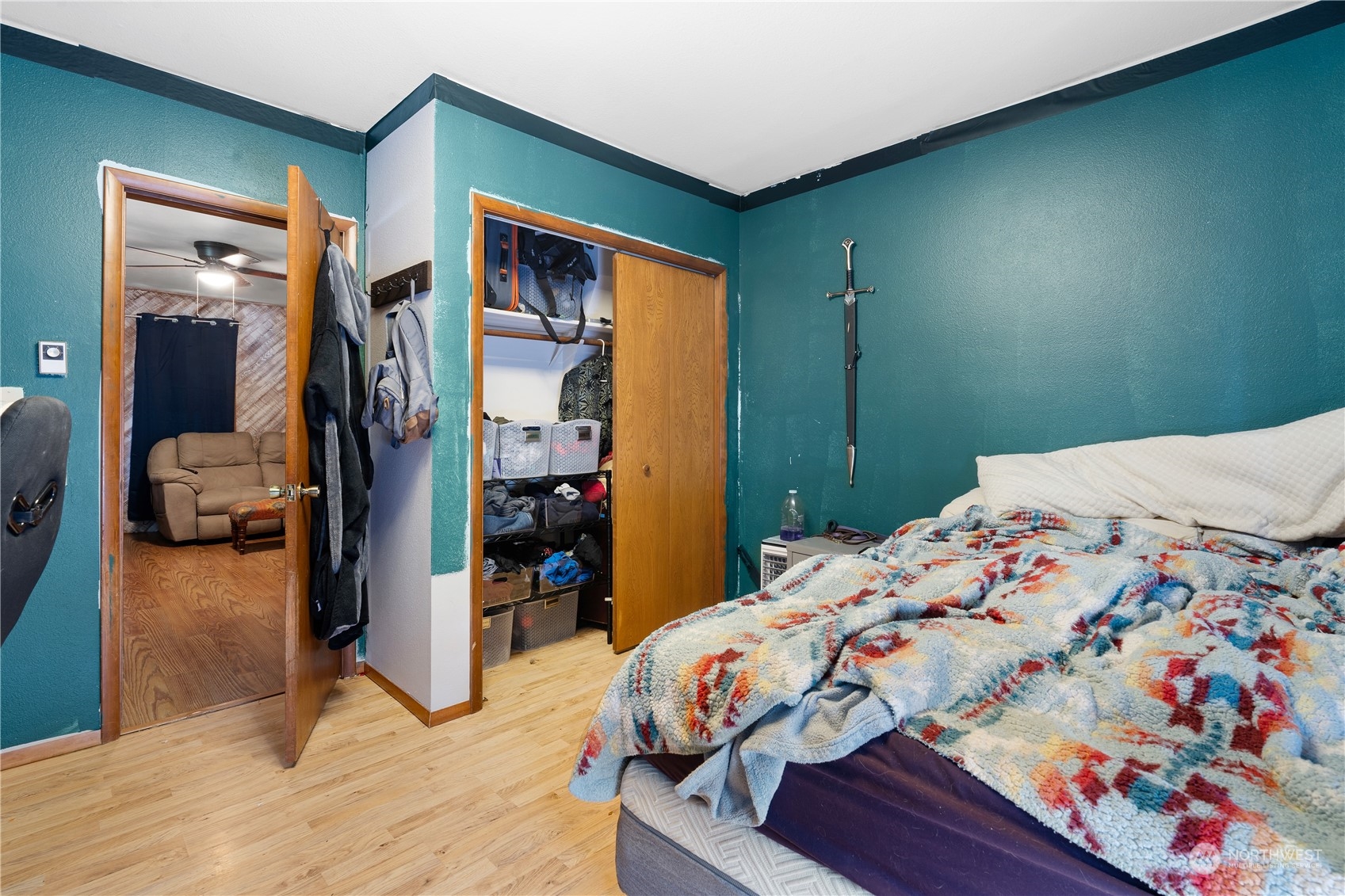 406 Cleveland Sumas, WA 98295 - Photo 10 of 33 a bedroom with a bed and a closet