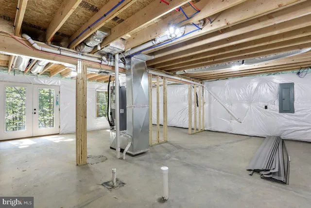 a view of an empty room