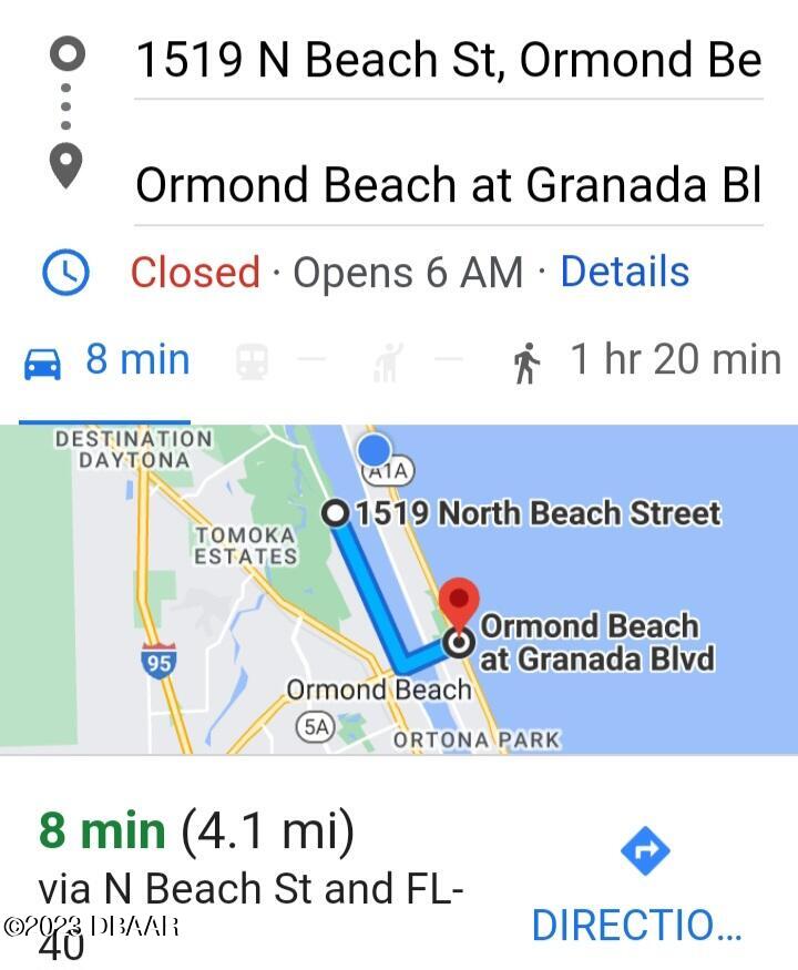 1519 North Beach Street Ormond Beach, FL 32174 - Photo 74 of 92 Distance to the Beach