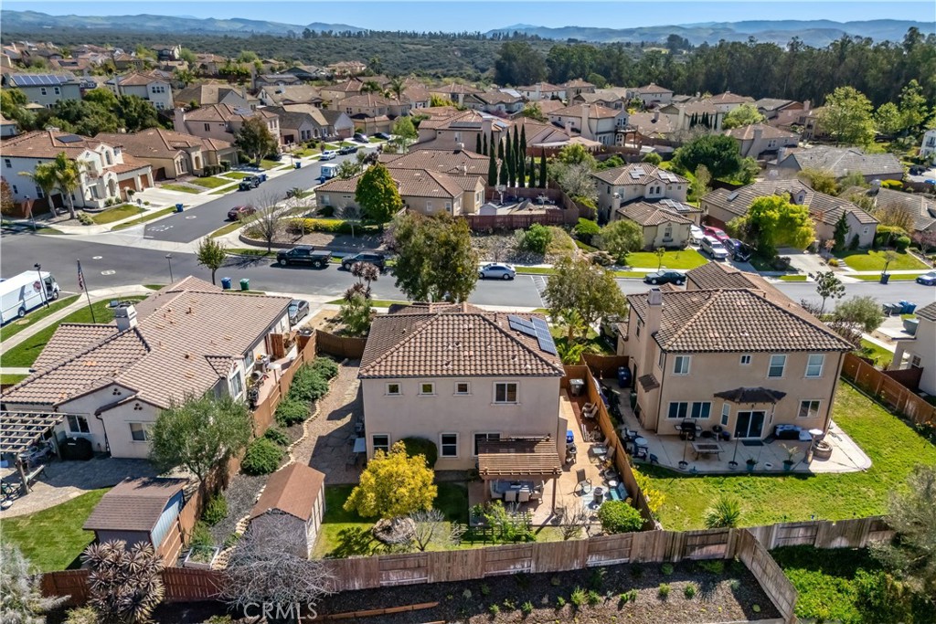 731 Voyager Road Lompoc, CA 93436 - Photo 48 of 57 an aerial view of a house with a swimming pool yard and outdoor seating