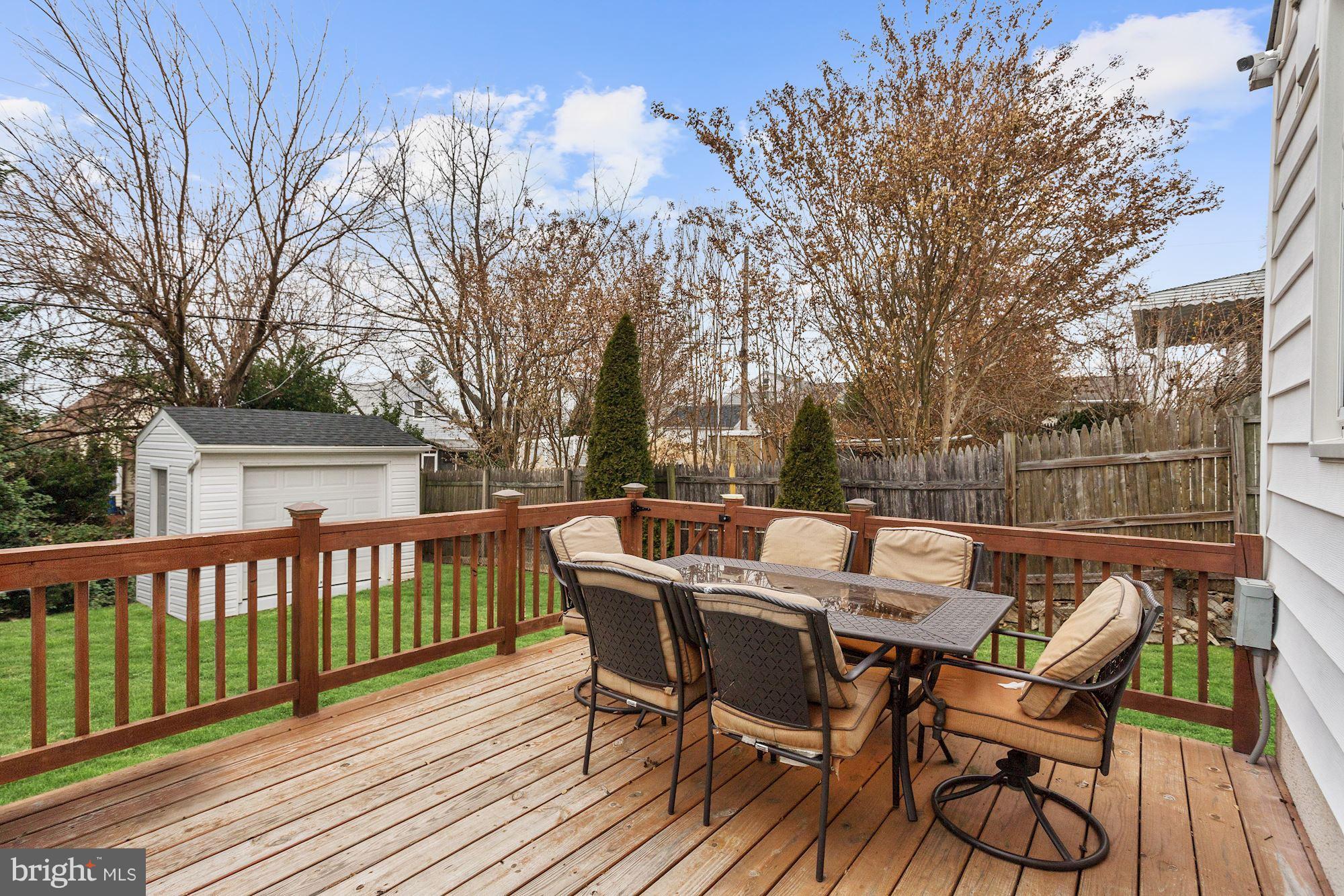 2503 Wendover Road Baltimore, MD 21234 - Photo 20 of 22 a view of a wooden chairs and table on the deck