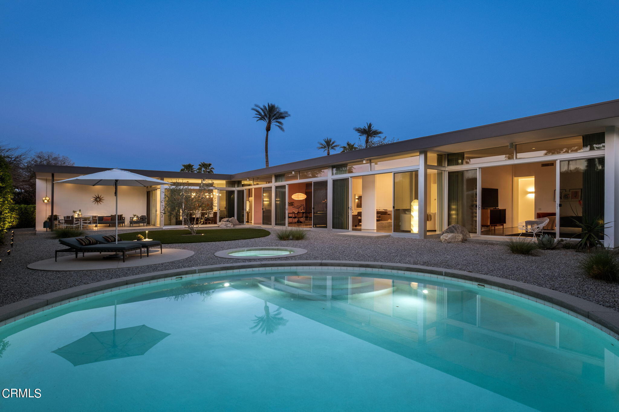 71466 San Gorgonio Road Rancho Mirage, CA 92270 - Photo 30 of 31 a view of house with swimming pool yard and outdoor seating