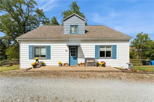 a view of a house with a outdoor space