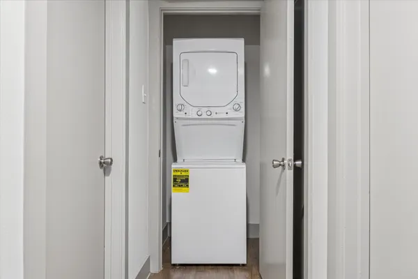 a view of a bedroom from a hallway
