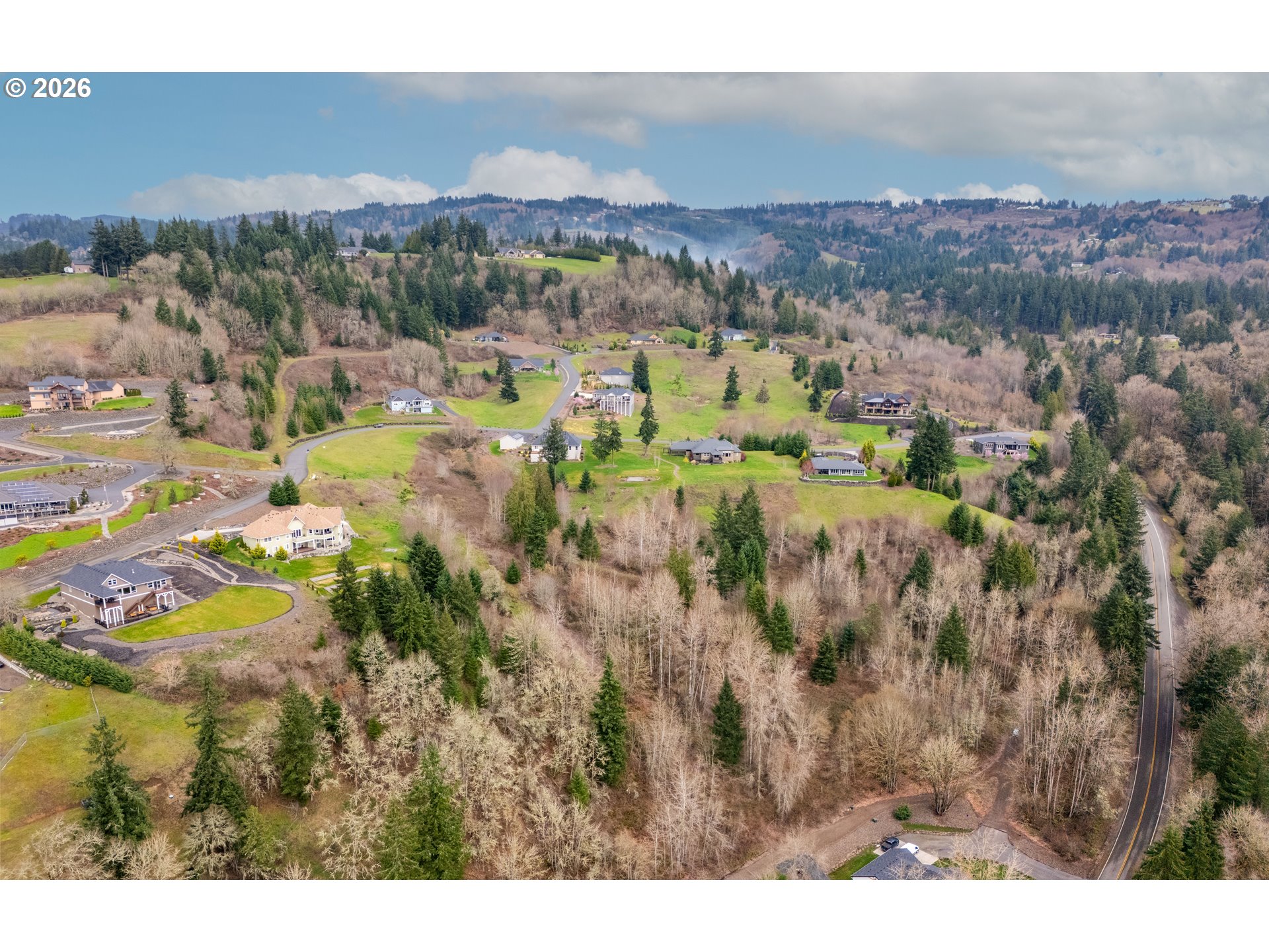 318 Martins Bluff Road Kalama, WA 98625 - Photo 7 of 15 a view of a city with mountains in the background