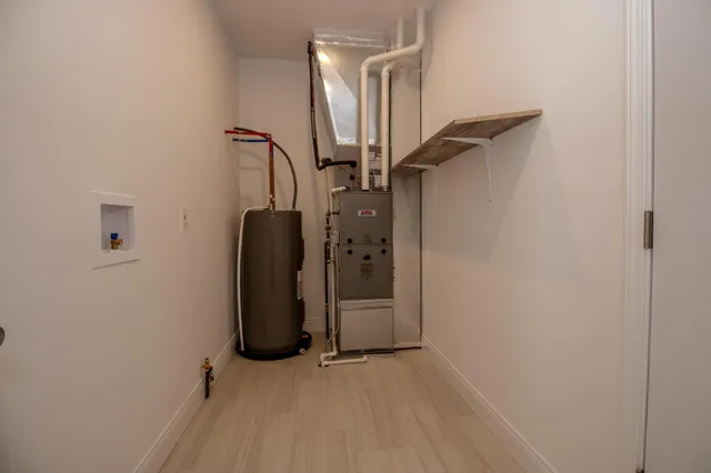 a view of water heater room