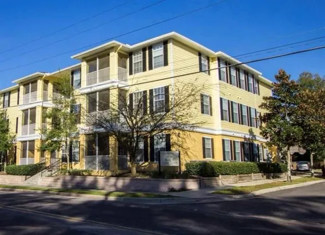 a front view of a building