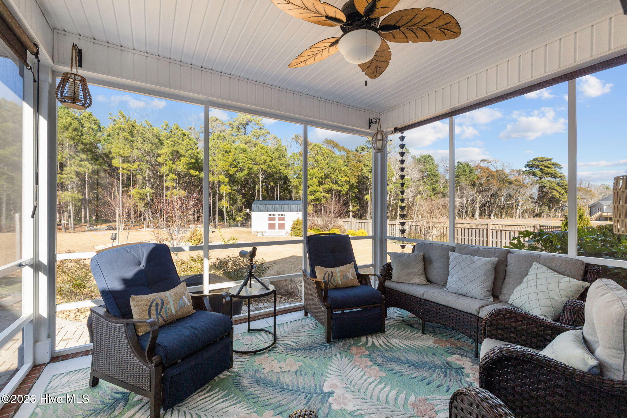 109 Ridgeline Drive Beaufort, NC 28516 - Photo 35 of 65 Screened-in back porch