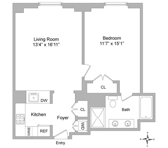 $995,000 | 100 West 58th Street, Unit 8E | Midtown Central
