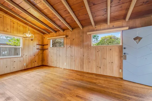 a view of an empty room