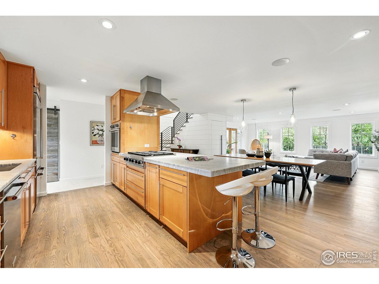 2970 21st Street Boulder, CO 80304 - Photo 9 of 33 a large kitchen with a table and chairs