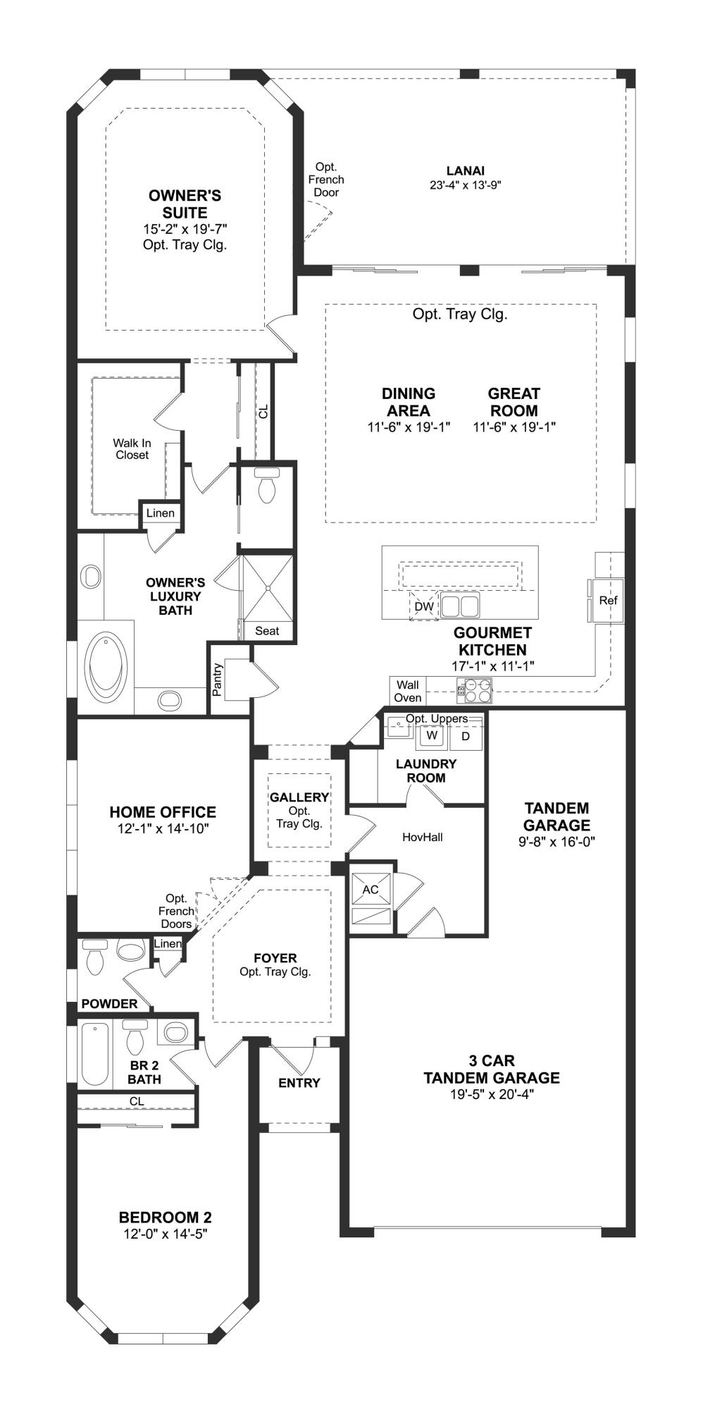 11792 Leon Circle Parkland, FL 33076 - Photo 51 of 51 Flora Model Floor Plan
