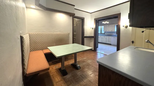 a bathroom with a shower and a shower