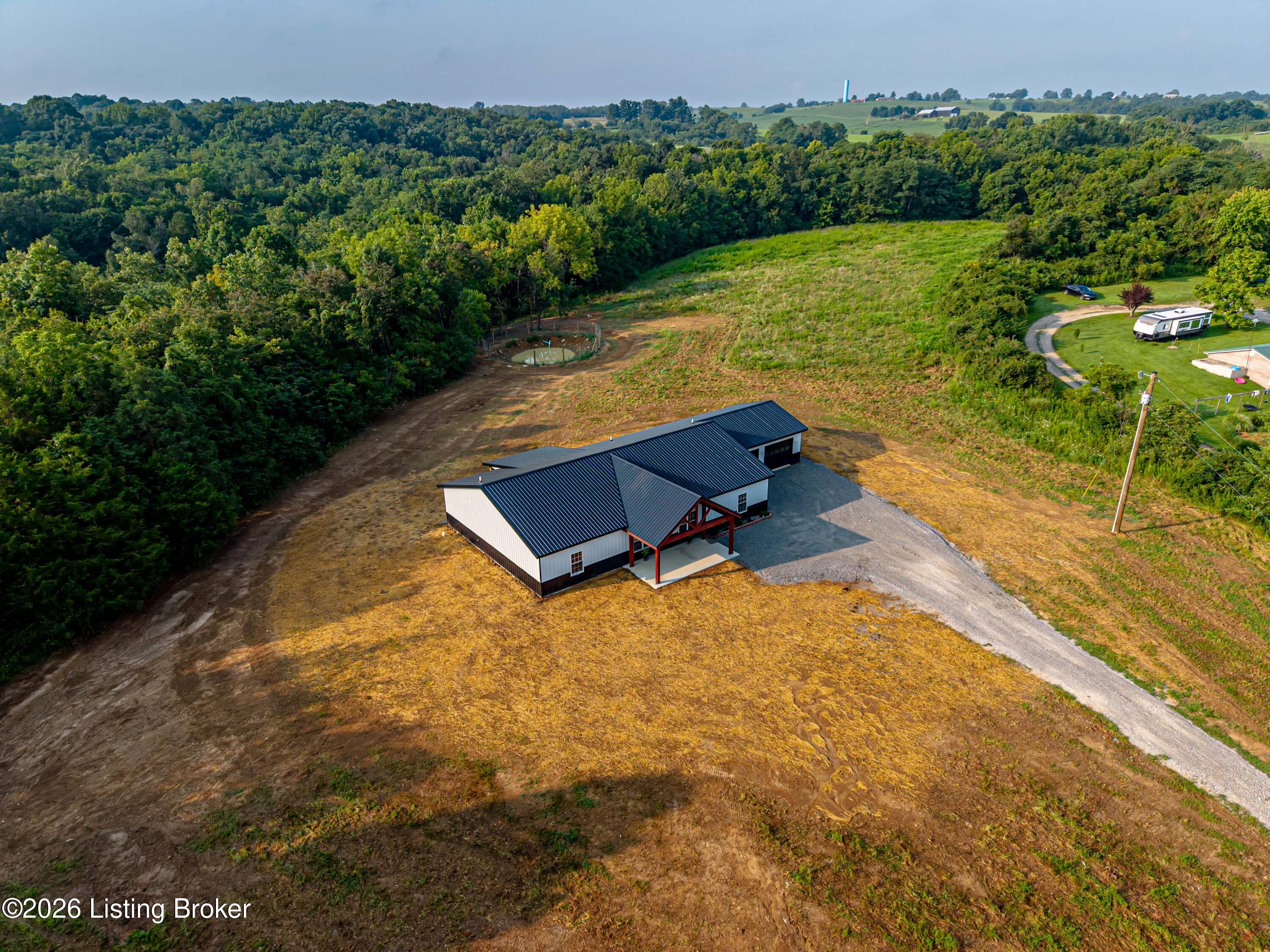 2131 Hickory Corner Road Pleasureville, KY 40057 - Photo 10 of 59 30_Aerial_House_Close