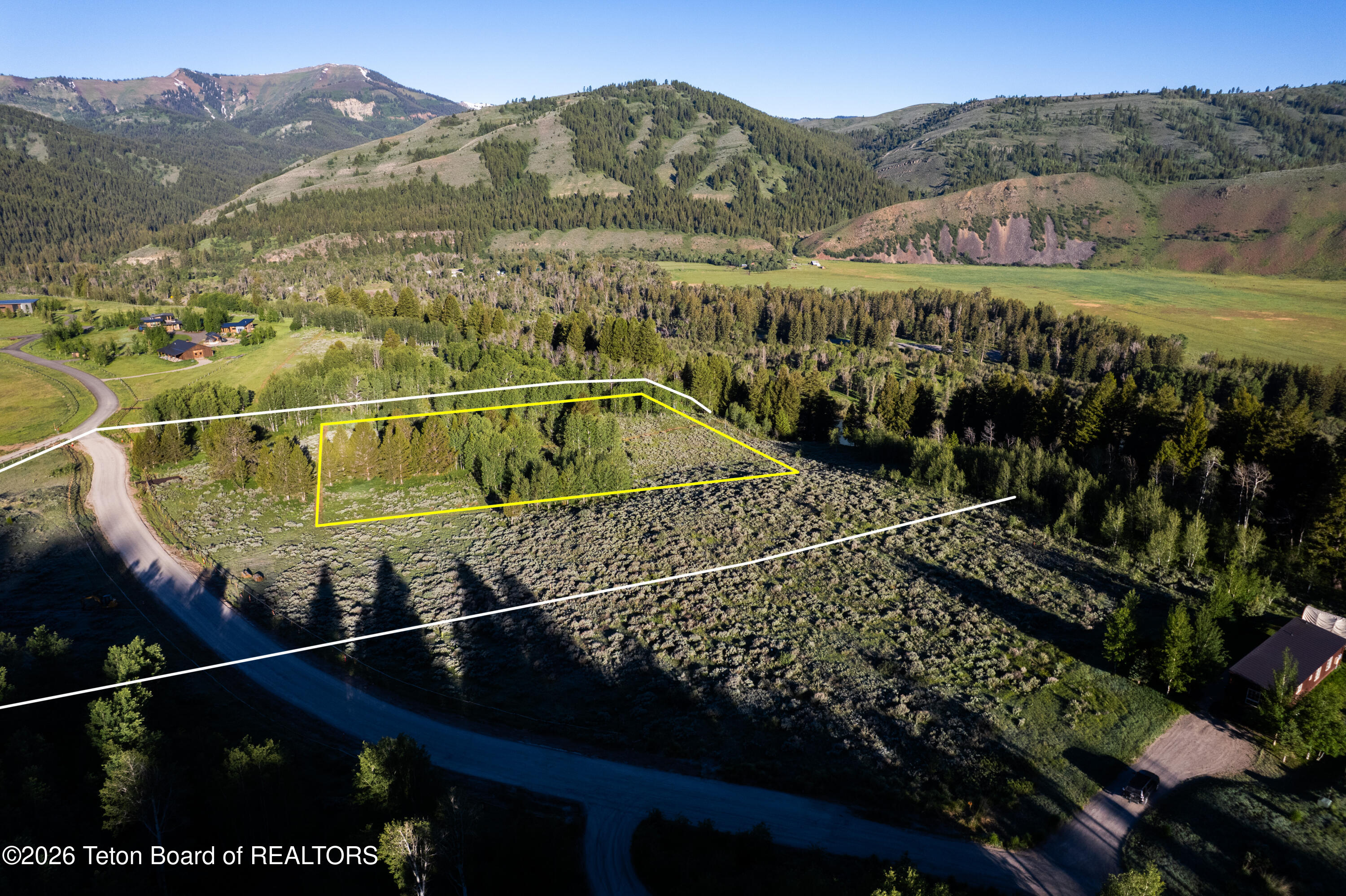 865 Elk Ridge Road Jackson, WY 83001 - Photo 6 of 20 Aerial With Building Envelope