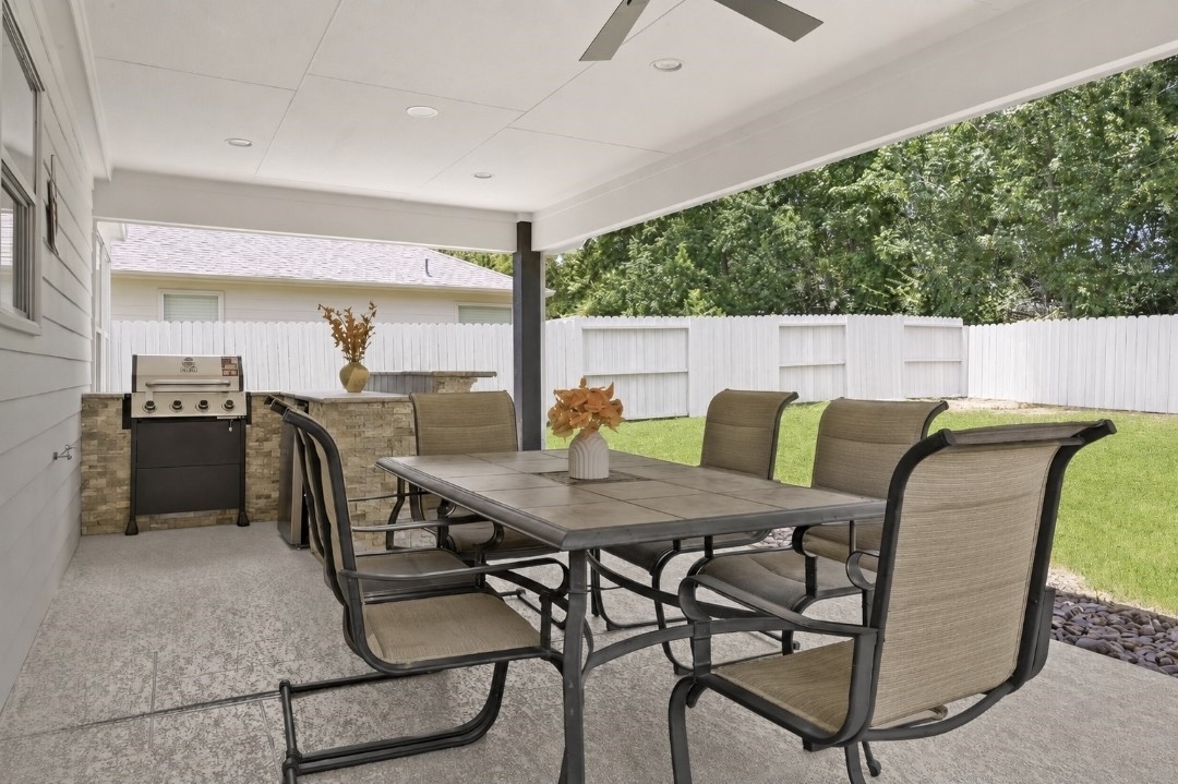 23311 Leafstone Lane Spring, TX 77373 - Photo 3 of 35 Cover patio & outdoor kitchen excellent for gatherings!