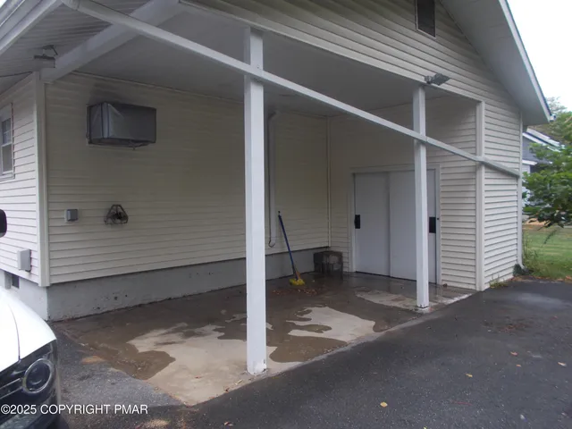 a view of a house with a door