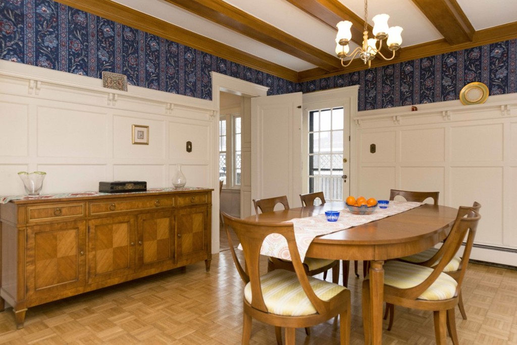 3 Addington Road, Unit 2 Brookline, MA 02445 - Photo 24 of 27 a outdoor dining space with furniture and chandelier